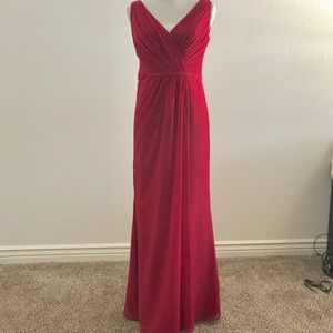 Beautiful Apple Red Bridesmaid Dress